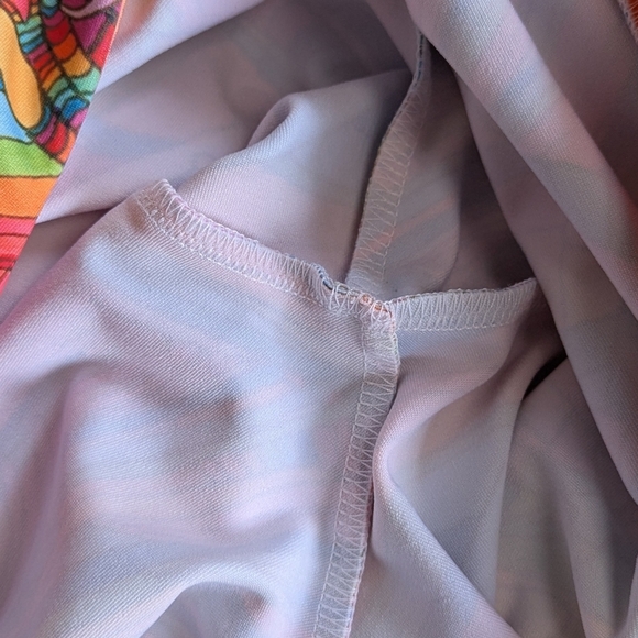 NWOT Infinite Abstract Rainbow Full Length Leggings Size Small Midrise - Picture 6 of 7